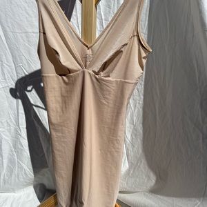 Womens nude slip dress